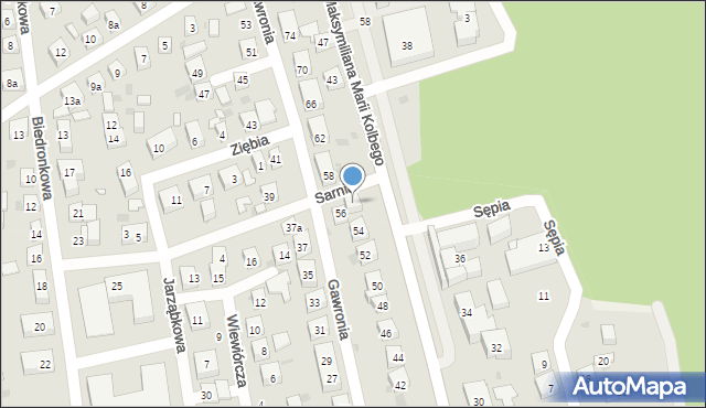 Bydgoszcz, św. Maksymiliana Marii Kolbego, 31, mapa Bydgoszczy