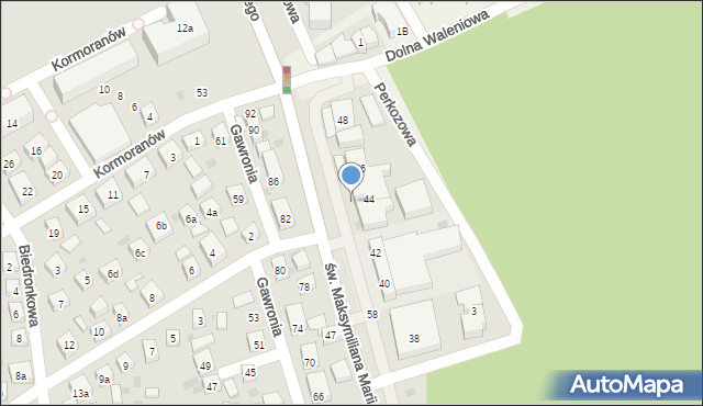 Bydgoszcz, św. Maksymiliana Marii Kolbego, 44b, mapa Bydgoszczy