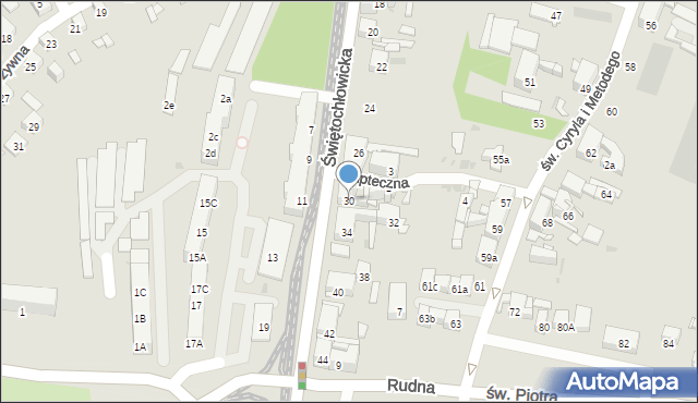 Bytom, Świętochłowicka, 30, mapa Bytomia