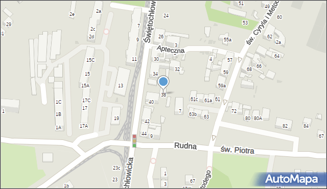 Bytom, Świętochłowicka, 38, mapa Bytomia
