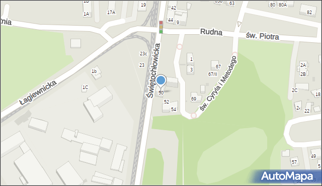 Bytom, Świętochłowicka, 50, mapa Bytomia