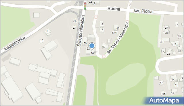 Bytom, Świętochłowicka, 54, mapa Bytomia