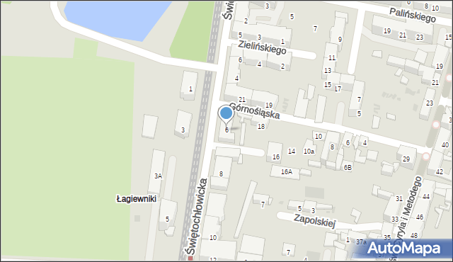 Bytom, Świętochłowicka, 6, mapa Bytomia