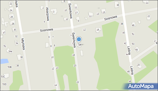 Cegłów, Świerkowa, 15, mapa Cegłów