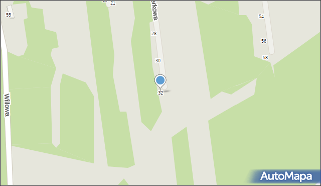 Cegłów, Świerkowa, 32, mapa Cegłów