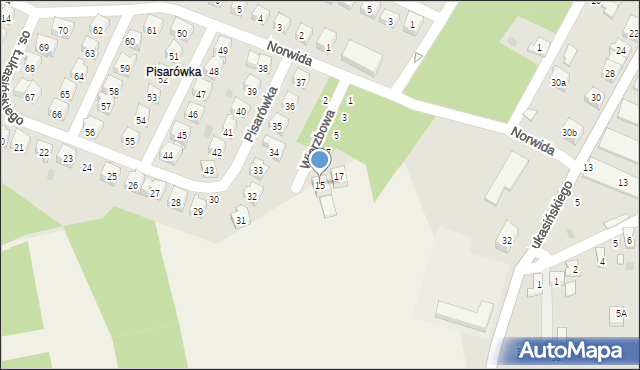 Chełm, Świętojańska, 15, mapa Chełma