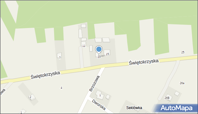 Chełmce, Świętokrzyska, 13, mapa Chełmce