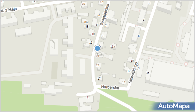 Chełmno, Świętojerska, 13, mapa Chełmno