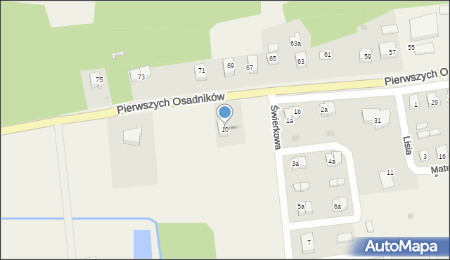 Choczewo, Świerkowa, 10, mapa Choczewo