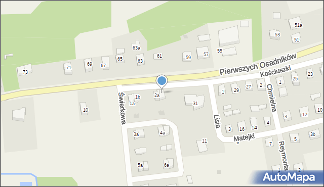 Choczewo, Świerkowa, 2b, mapa Choczewo