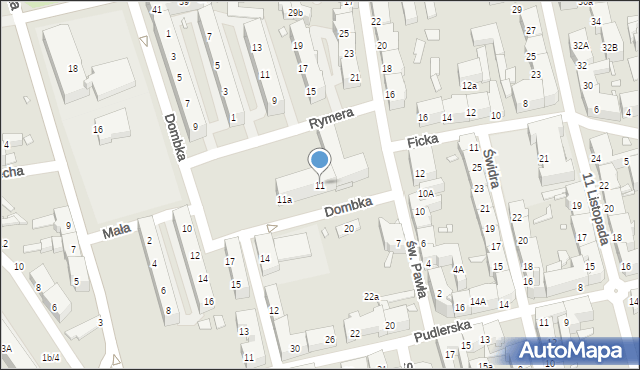 Chorzów, św. Pawła, 11, mapa Chorzów