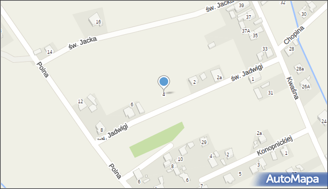 Chróścice, św. Jadwigi, 4, mapa Chróścice