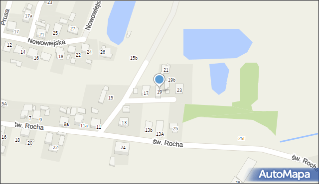 Chróścice, św. Rocha, 19, mapa Chróścice