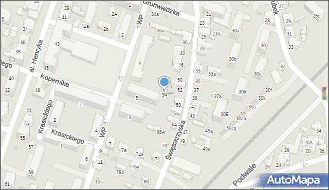 Chrzanów, Świętokrzyska, 54, mapa Chrzanów