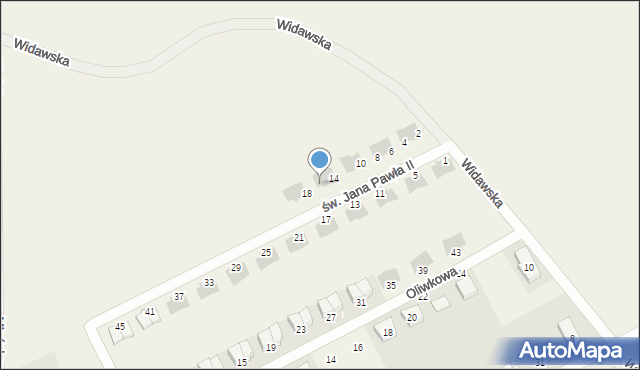 Chrząstawa Wielka, św. Jana Pawła II, 16, mapa Chrząstawa Wielka