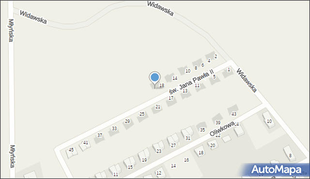 Chrząstawa Wielka, św. Jana Pawła II, 20, mapa Chrząstawa Wielka