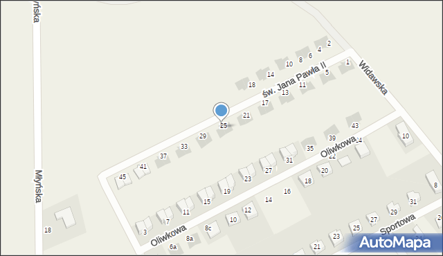 Chrząstawa Wielka, św. Jana Pawła II, 27, mapa Chrząstawa Wielka