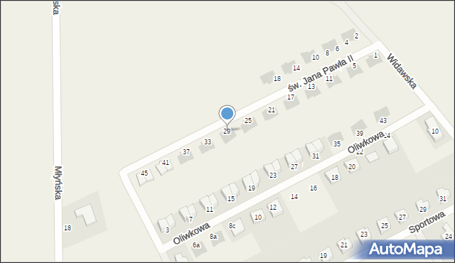 Chrząstawa Wielka, św. Jana Pawła II, 29, mapa Chrząstawa Wielka