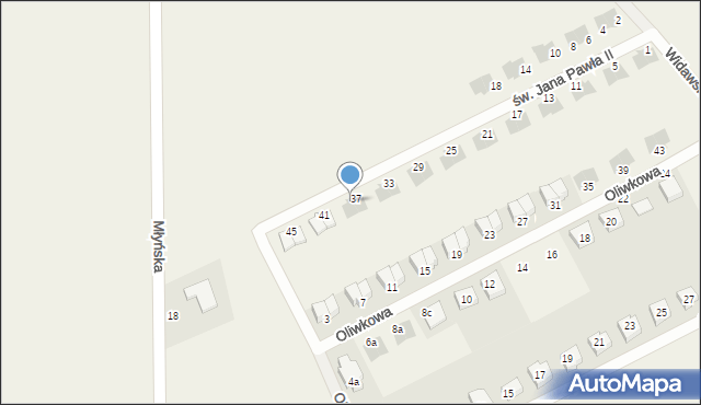 Chrząstawa Wielka, św. Jana Pawła II, 39, mapa Chrząstawa Wielka