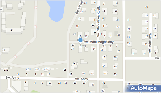 Ciechanów, św. Marii Magdaleny, 11, mapa Ciechanów