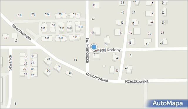 Ciechanów, Świętej Rodziny, 2, mapa Ciechanów