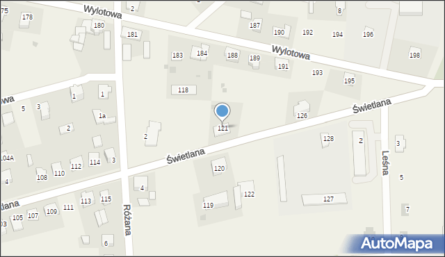 Ciecierzyce, Świetlana, 121, mapa Ciecierzyce