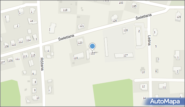 Ciecierzyce, Świetlana, 122, mapa Ciecierzyce