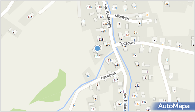 Cięcina, św. Katarzyny, 132, mapa Cięcina