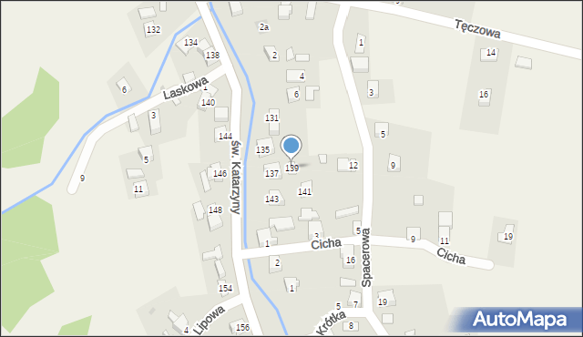 Cięcina, św. Katarzyny, 139, mapa Cięcina