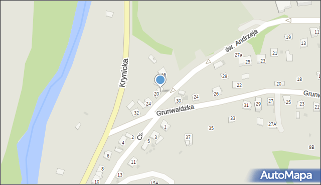 Ciężkowice, św. Andrzeja, 18, mapa Ciężkowice