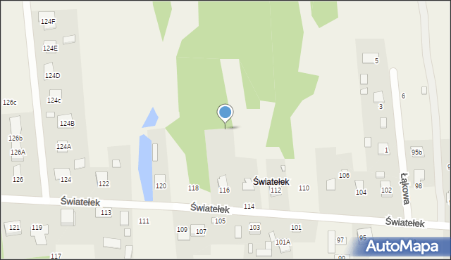 Ćmińsk, Światełek, 116a, mapa Ćmińsk