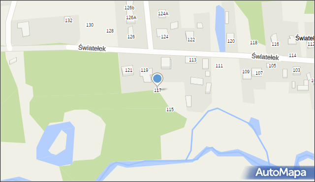Ćmińsk, Światełek, 117, mapa Ćmińsk