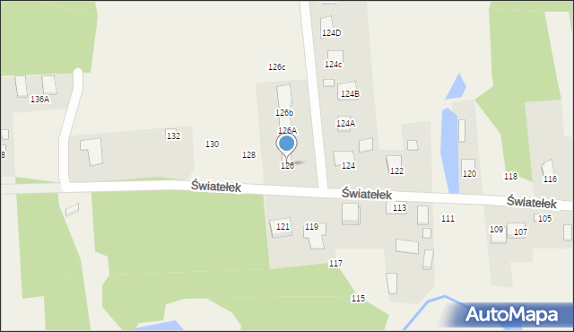 Ćmińsk, Światełek, 126, mapa Ćmińsk