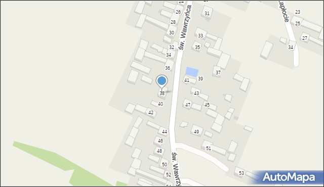 Cynków, św. Wawrzyńca, 38, mapa Cynków