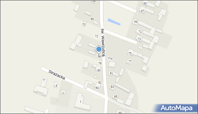 Cynków, św. Wawrzyńca, 76, mapa Cynków