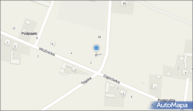 Cynków, św. Wawrzyńca, 90, mapa Cynków