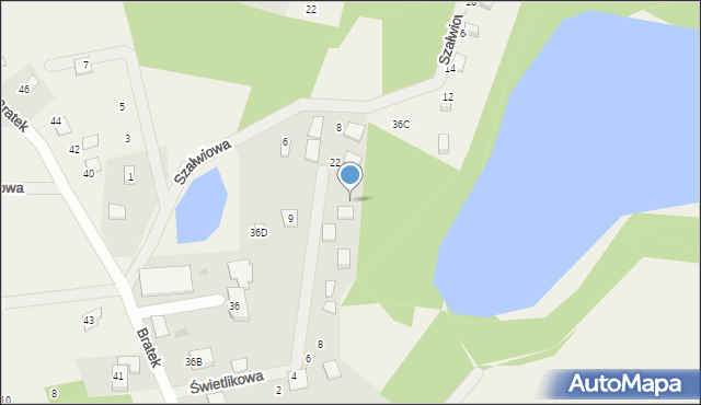 Czapielsk, Świetlikowa, 16, mapa Czapielsk