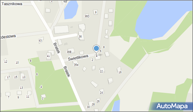 Czapielsk, Świetlikowa, 4, mapa Czapielsk