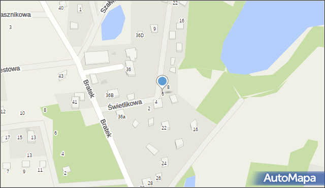 Czapielsk, Świetlikowa, 6, mapa Czapielsk