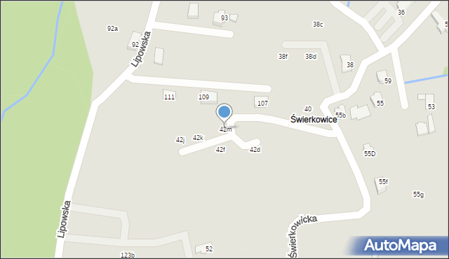 Czechowice-Dziedzice, Świerkowicka, 42m, mapa Czechowic-Dziedzic