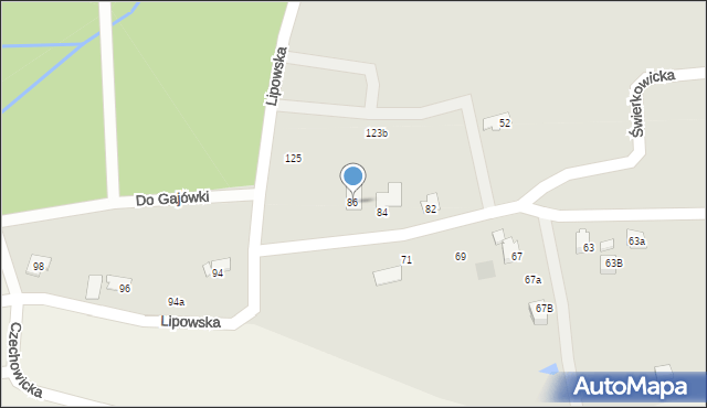 Czechowice-Dziedzice, Świerkowicka, 86, mapa Czechowic-Dziedzic
