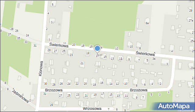 Czeremcha, Świerkowa, 17, mapa Czeremcha