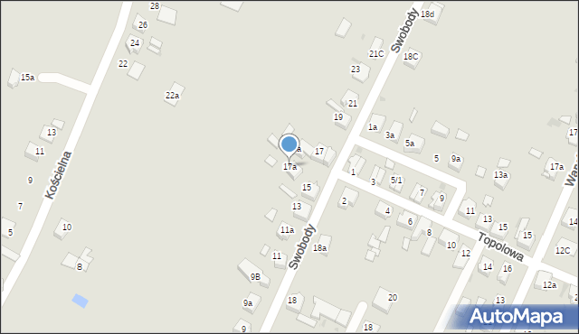 Czerwionka-Leszczyny, Swobody, 17a, mapa Czerwionka-Leszczyny