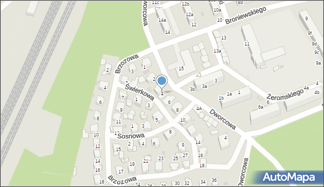 Czerwionka-Leszczyny, Świerkowa, 4, mapa Czerwionka-Leszczyny