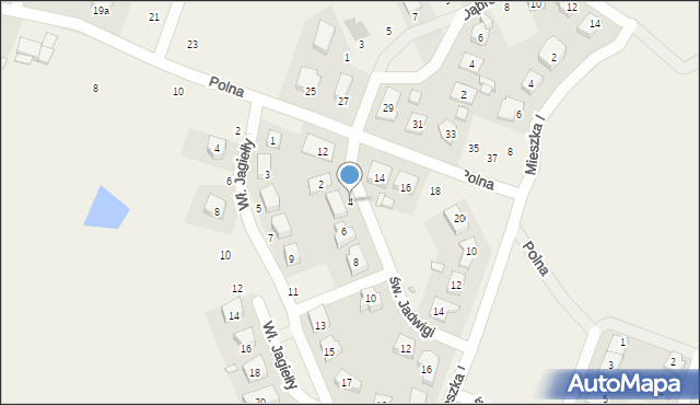 Czerwonak, św. Jadwigi, 4, mapa Czerwonak