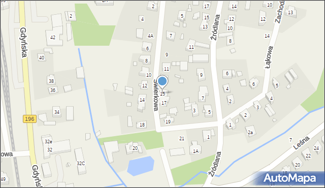 Czerwonak, Świerkowa, 15, mapa Czerwonak