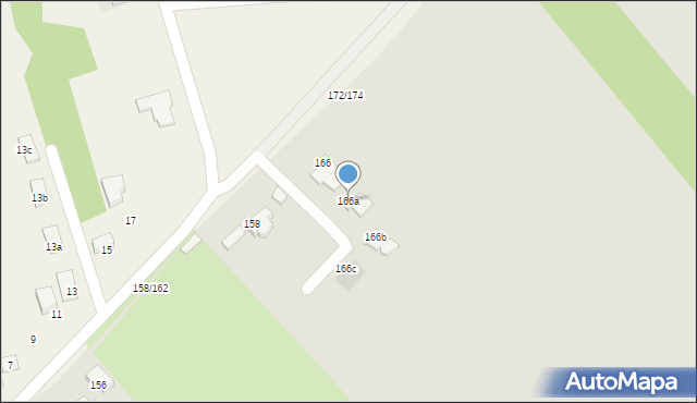 Częstochowa, św. Brata Alberta, 166a, mapa Częstochowy