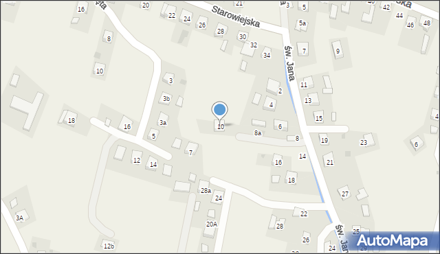 Czudec, św. Jana, 10, mapa Czudec