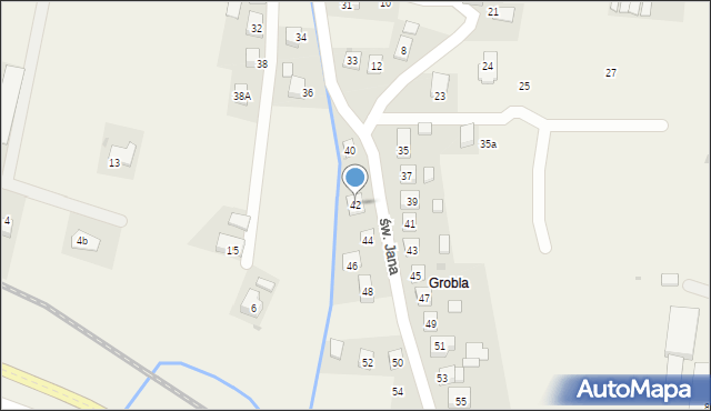 Czudec, św. Jana, 42, mapa Czudec