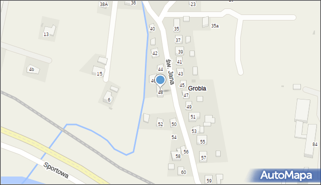 Czudec, św. Jana, 48, mapa Czudec